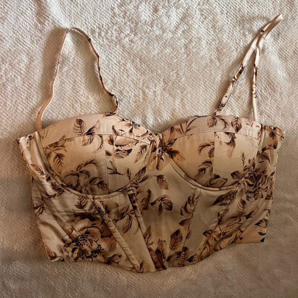 Floral Bustier Top
